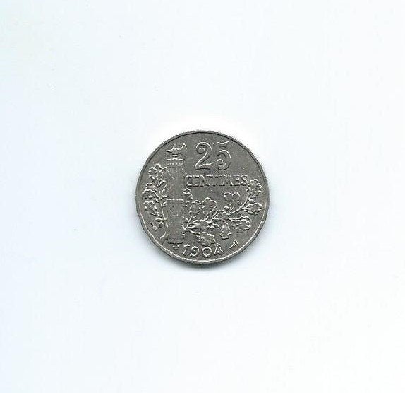 Frankrijk, 25 Centimes 1904., Enlèvement ou Envoi, France, Monnaie en vrac