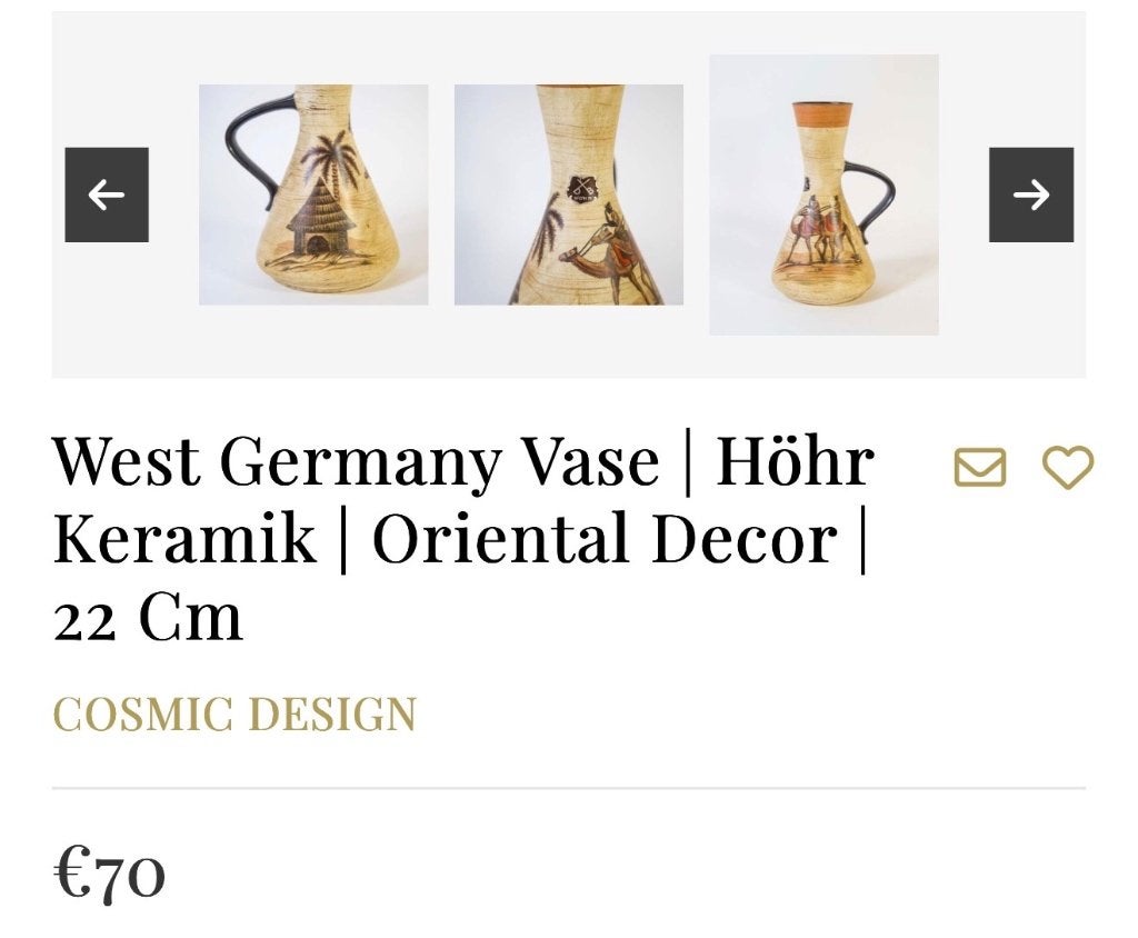 Keramiek West Duitsland, Ophalen