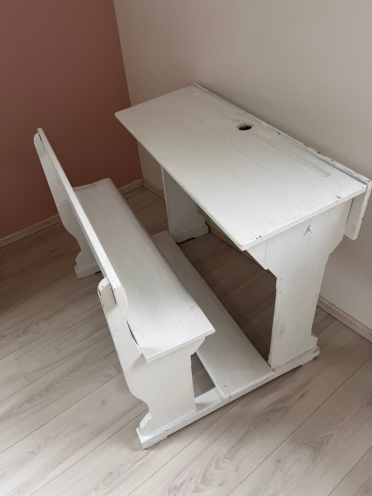 Vintage lessenaar, Ophalen, Gebruikt, Hout, Schoolbureau