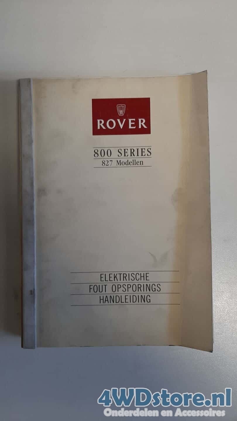 Rover 800 Series Elektrische Fout Opsporings Handleiding, Ophalen of Verzenden