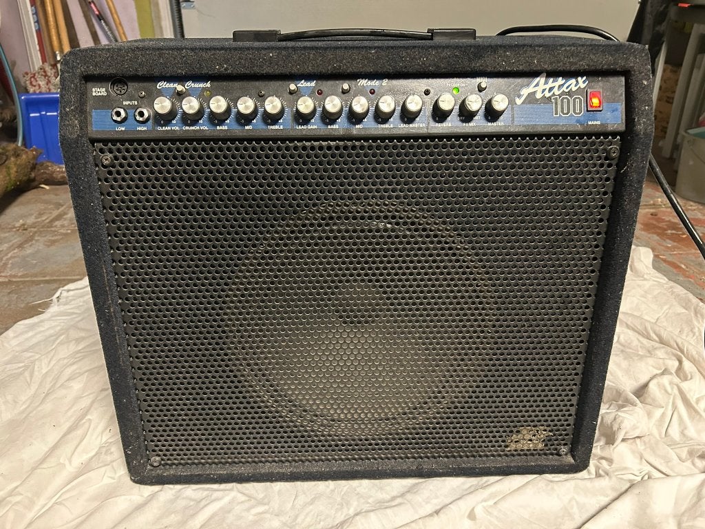 Gitaarversterker Hughes & Kettner Attax 100 Combo (100W), Ophalen, Gebruikt, 100 watt of meer