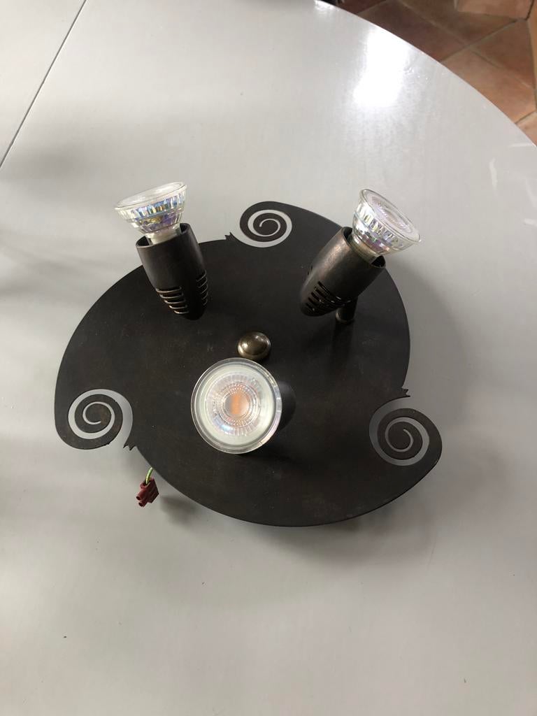 Plafonnier couleur ´canon de fusil ´, Enlèvement, Comme neuf