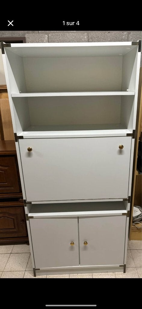 Bureau Secrétaire Blanc, Ophalen