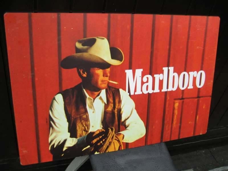 Vintage reclamebord Marlboro jaren'70, Ophalen, Reclamebord