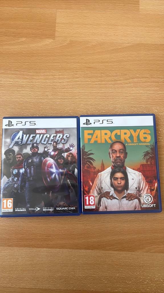 Marvel avenger et Farcry6 (ps5), Ophalen, Zo goed als nieuw