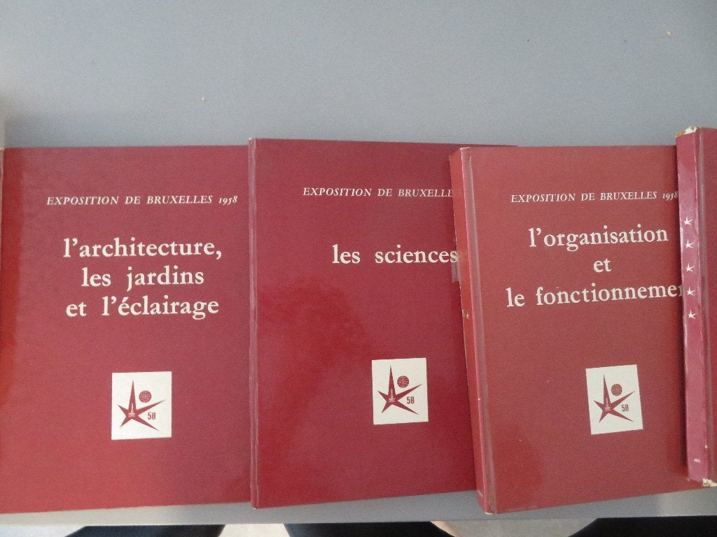 EXPO 58 wereldtentoonstelling 1958 Brussel 4 boeken Frans, Ophalen of Verzenden, Overige typen