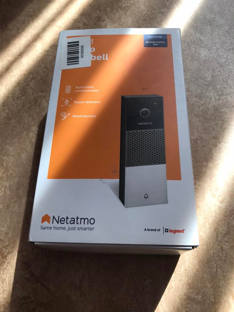 Netamo deurbel met Camera in doos, Huis en Inrichting, Deurbellen, Ophalen, Compatibel met smartphone, Zo goed als nieuw