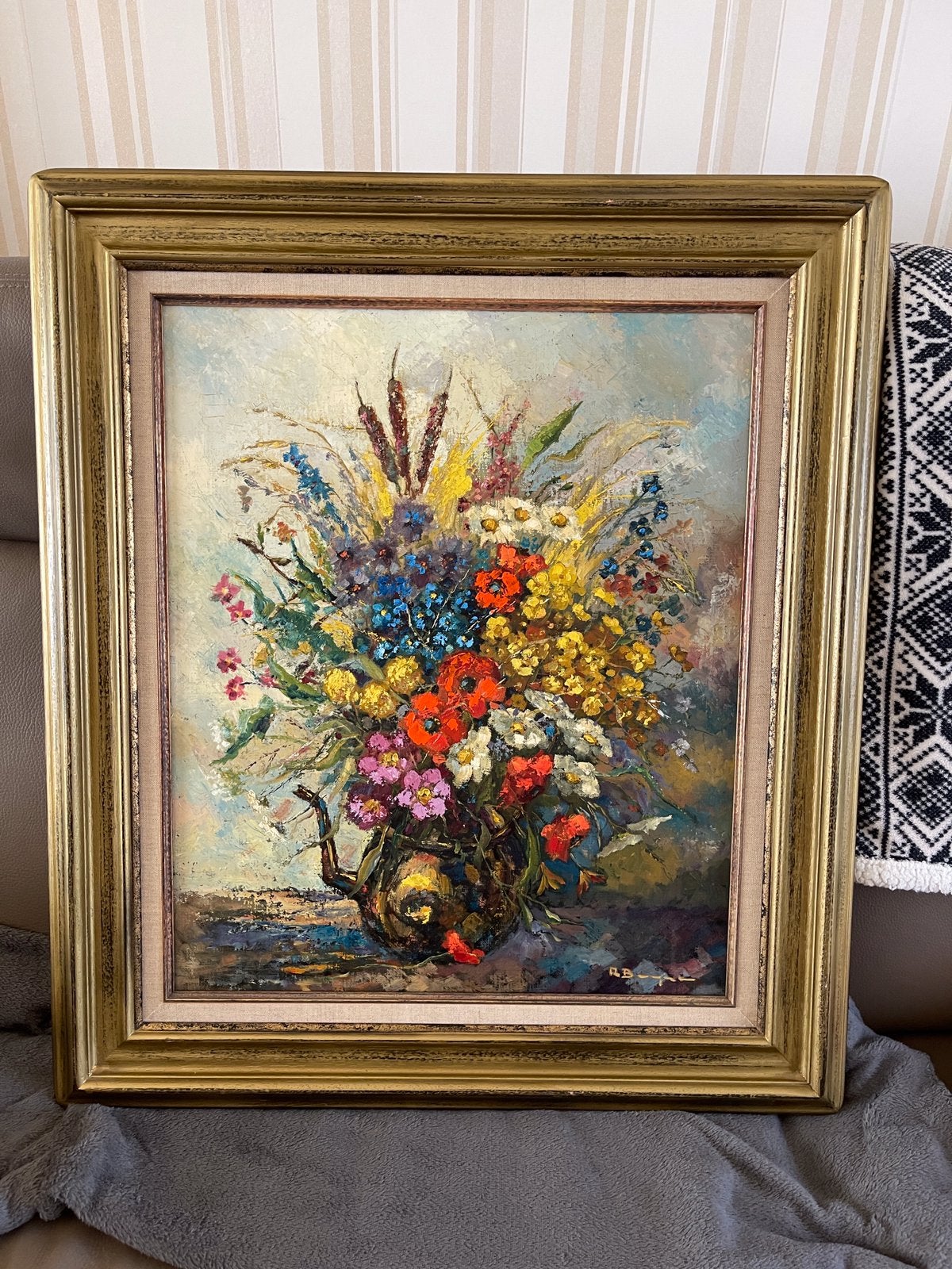 Roeselare: Stilleven met bloemen, Raf Buyse (1926-2013), Antiek en Kunst, Kunst | Schilderijen | Klassiek, Ophalen
