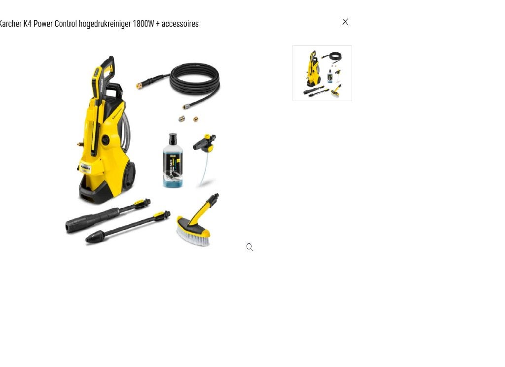 Nieuwe Kärcher K4 hogedrukpomp + accessoires, Tuin en Terras, Hogedrukreinigers, Ophalen, KARCHER, Elektrisch, Met regelbare waterdruk