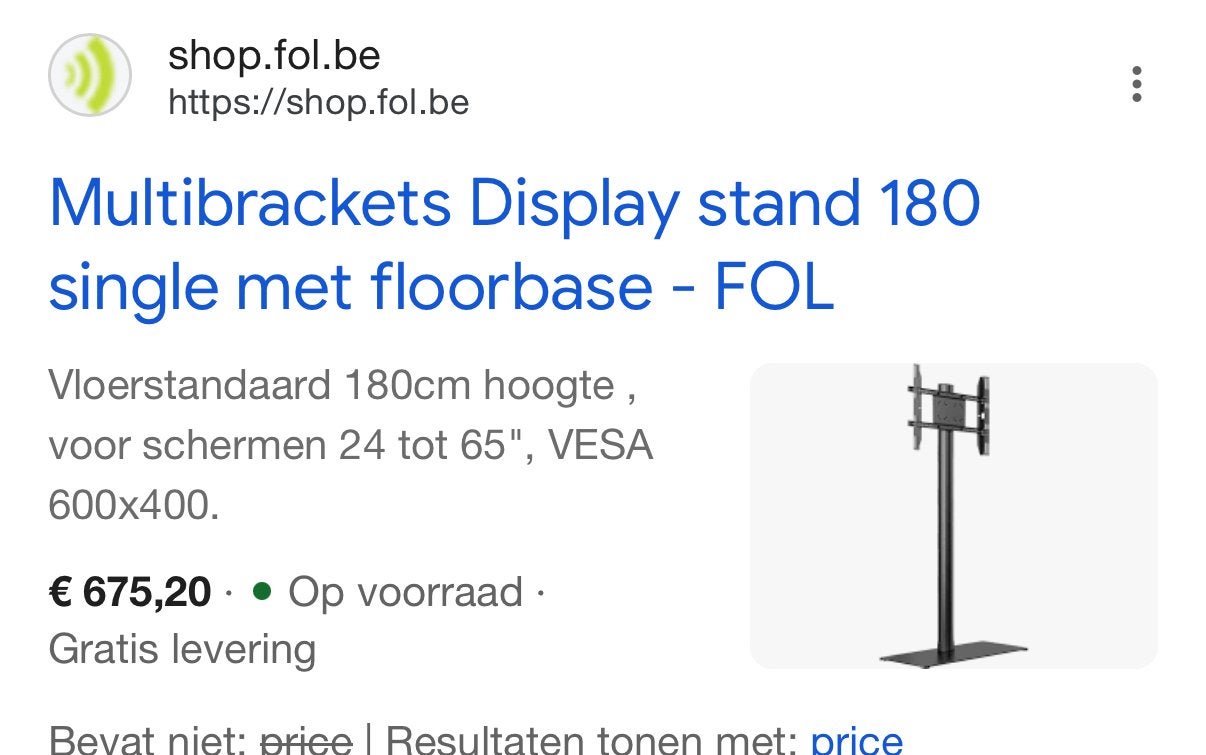 Vloerstatief voor tv of karaokie nieuw!, Ophalen