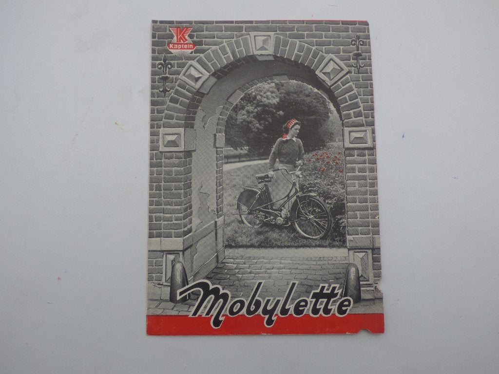 MOBYLETTE KAPTEIN GAMMA 1952 FOLDER, Ophalen of Verzenden, Gebruikt