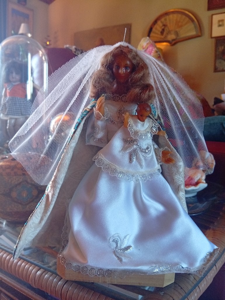 Vierge à l enfant en cire années 50, Enlèvement