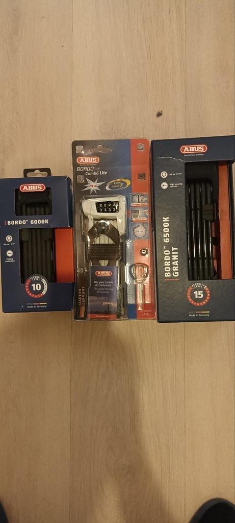 3X abus fiets slot nieuwe, Ophalen of Verzenden