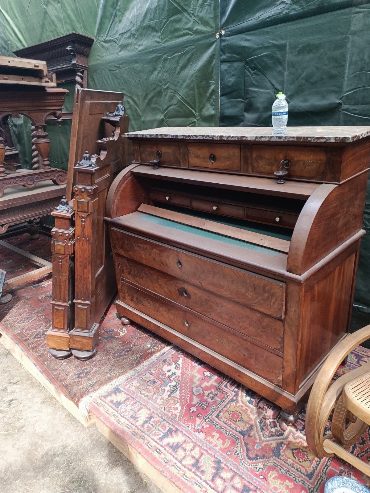 Bureau secrétaire ancien en bois – Cause déménagement, Enlèvement
