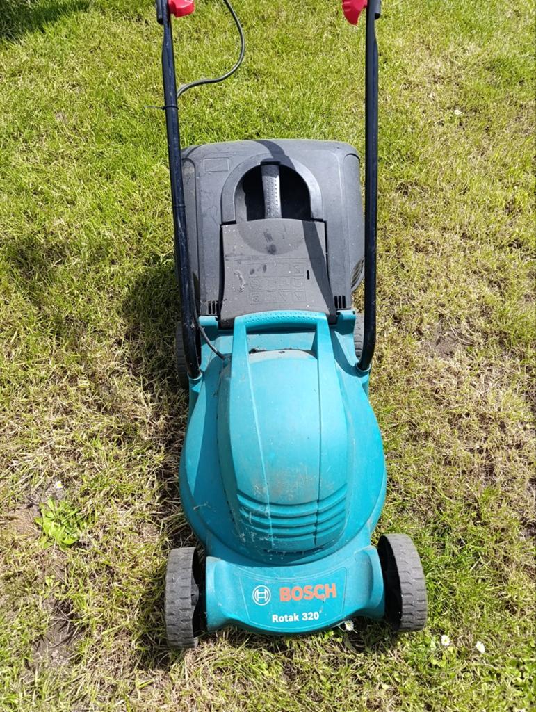 Elektrisch grasmachines bosch, Tuin en Terras, Grasmaaiers, Ophalen