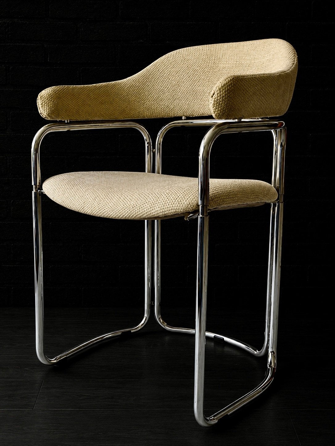 4 chaises design vintage, Enlèvement, Utilisé, Tissus, Quatre