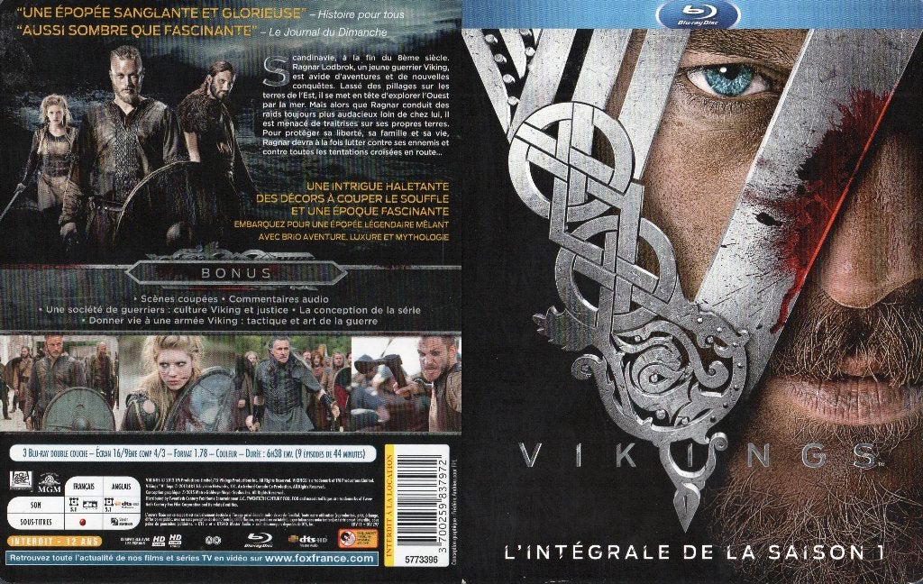 vikings saison 1 (vikings season 1) (3 blu-ray), CD & DVD, Série, Enlèvement ou Envoi, Science-Fiction et Fantasy, À partir de 16 ans