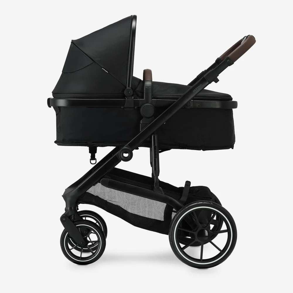 Deryan Noa Kinderwagen 2-in-1 - Wandelwagen - Zwart, Ophalen of Verzenden, Zo goed als nieuw, Overige merken, Verstelbare rugleuning