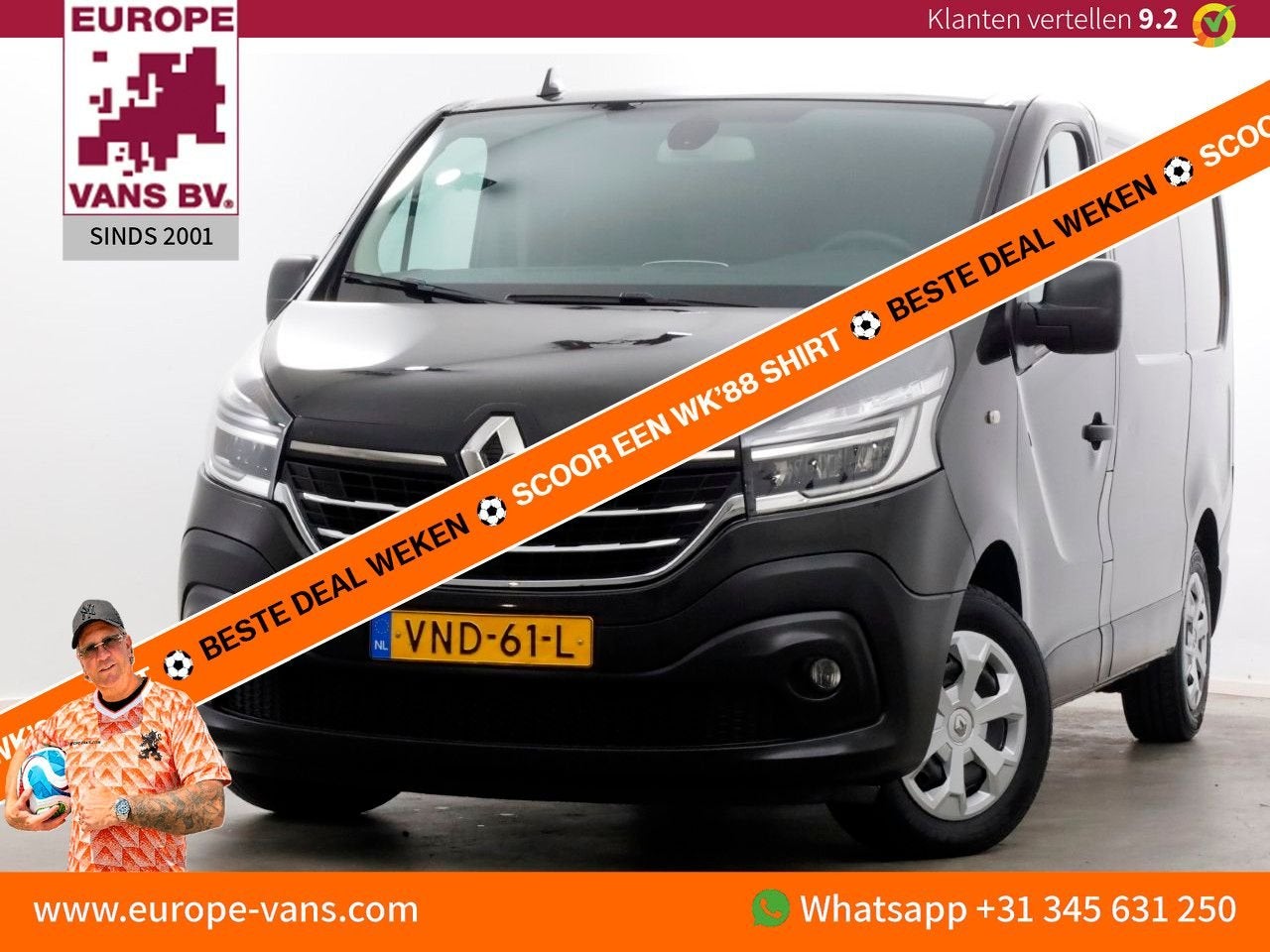 Renault Trafic 2.0 dCi 120pk L1H1 Comfort Navi/Camera/Inrich, Renault, Zwart, 185 g/km, Bedrijf