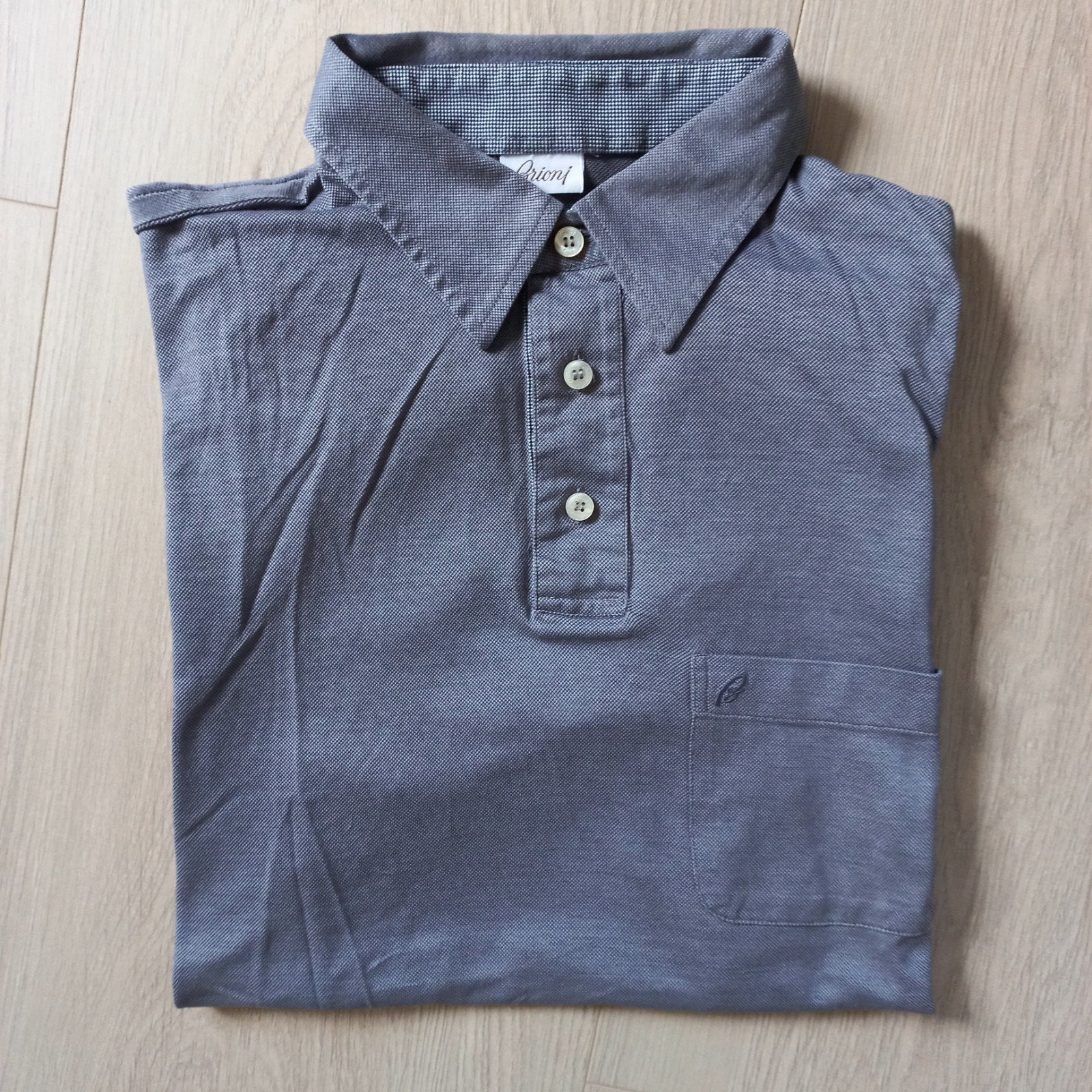 MÉGA OFFRE ! POLO BRIONI ORIGINAL TAILLE L !, Envoi, Taille 52/54 (L), Gris, Brioni