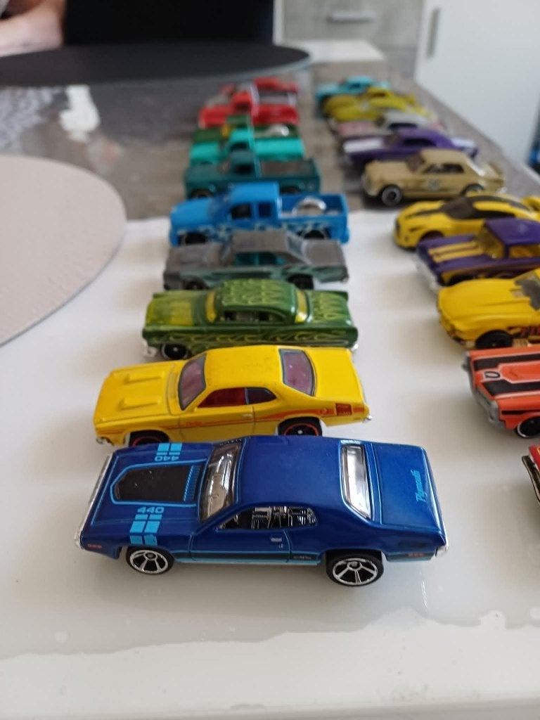 vend lot de 22 voitures de collection info MP, Enlèvement, Utilisé, Voiture, Matchbox