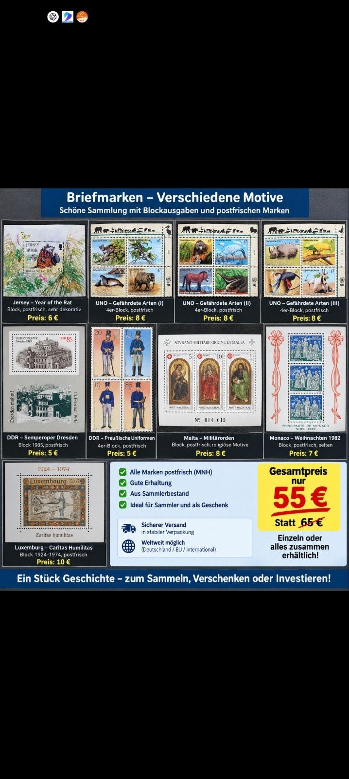 timbre, Timbres & Monnaies, Enlèvement ou Envoi