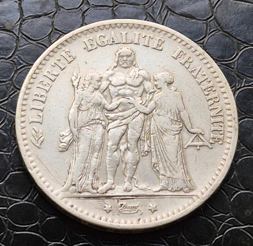 5 Francs. 1875 K   Hercules, Enlèvement ou Envoi, France, Monnaie en vrac, Argent