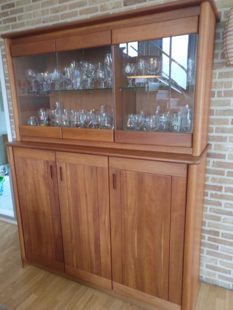 vitrinekast, Maison & Meubles, Armoires | Vitrines, Comme neuf, 200 cm ou plus, 150 à 200 cm, 50 à 75 cm, Avec tiroir(s), Avec porte(s)
