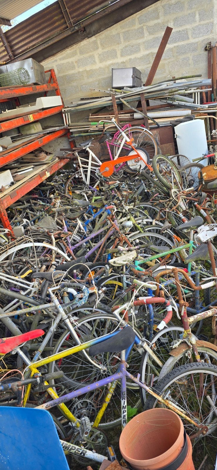 Vélo à la pièces ou en lot, Enlèvement