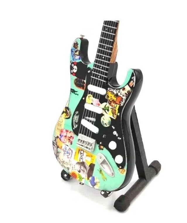 Miniatuurreplica Fender Stratocaster gitaar - Rivers Cuomo, Ophalen of Verzenden, Nieuw