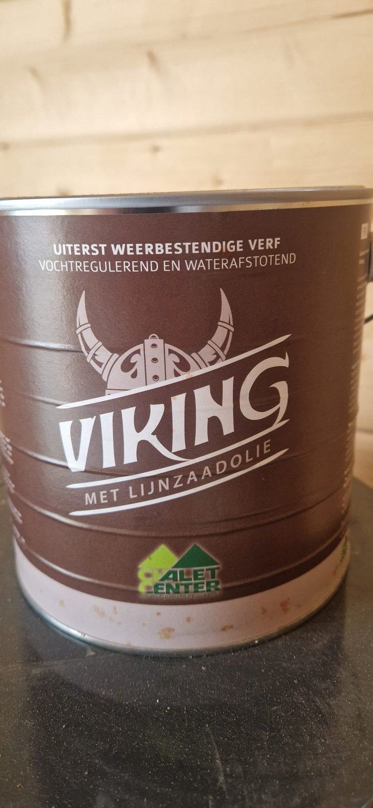 VERF ZANDBRUIN MERK VIKING CHALET CENTER TE KOOP, Ophalen, Beige, Nieuw, Verf
