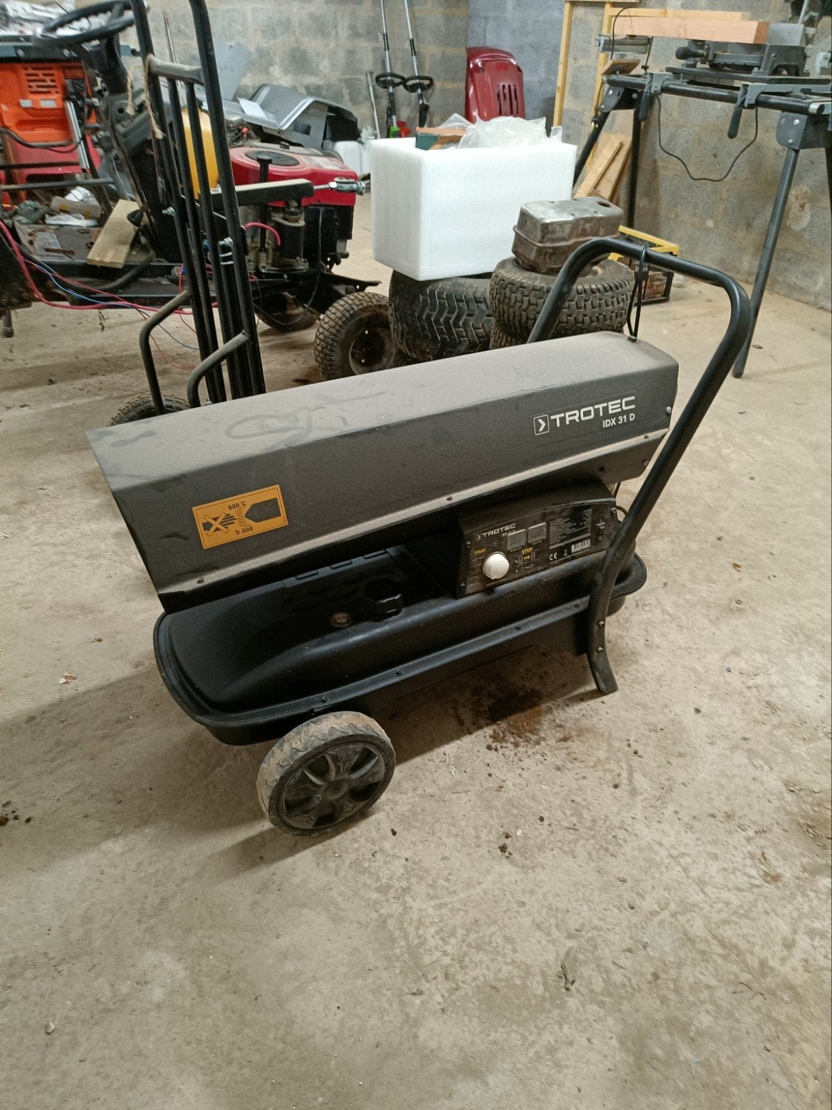 canon à chaleur au mazout, puissance 30kw, Enlèvement, Utilisé