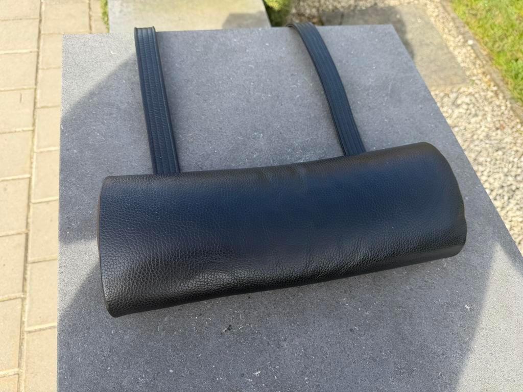 Jori relax Elliptisch hoofdkussen Zwart leder, Huis en Inrichting, Ophalen of Verzenden, Durlet leolux rolf benz stressless himolla hukla conform xooon