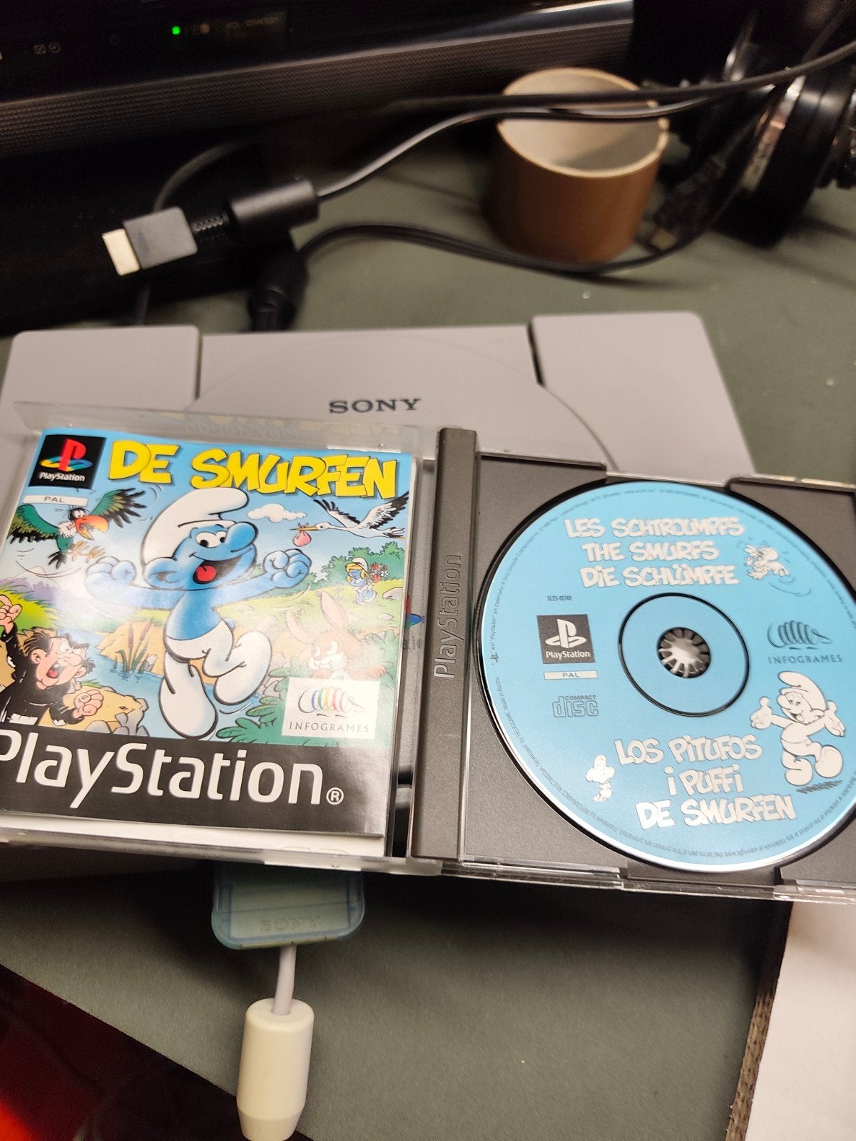 De smurfen PS1 pal cib, Games en Spelcomputers, Games | Sony PlayStation 1, Ophalen of Verzenden