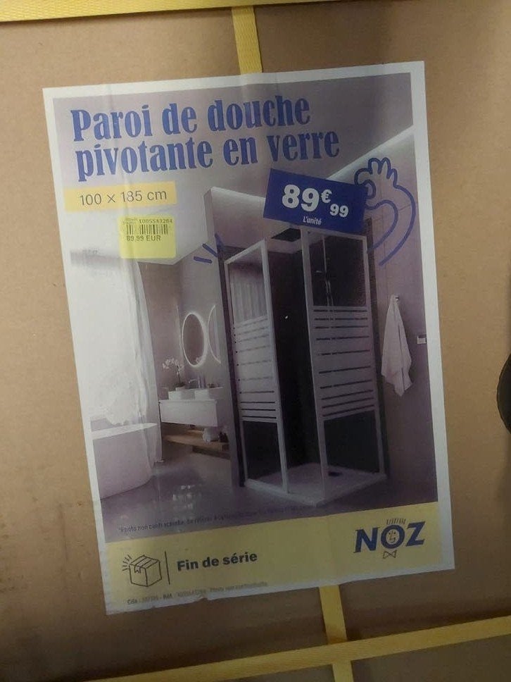 Paroi de douche, Enlèvement