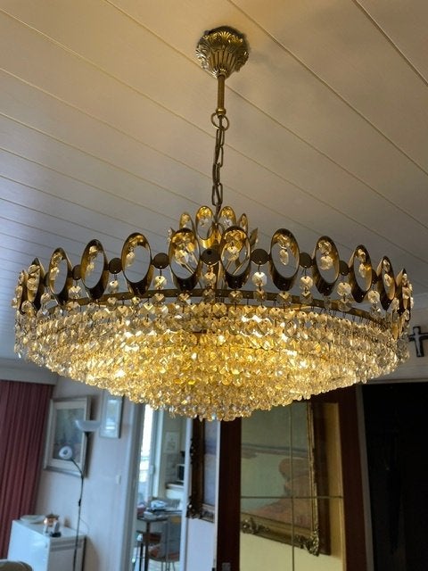 lustre cristallin, Maison & Meubles, Lampes | Lustres, Kristal, Verre, Enlèvement, Utilisé