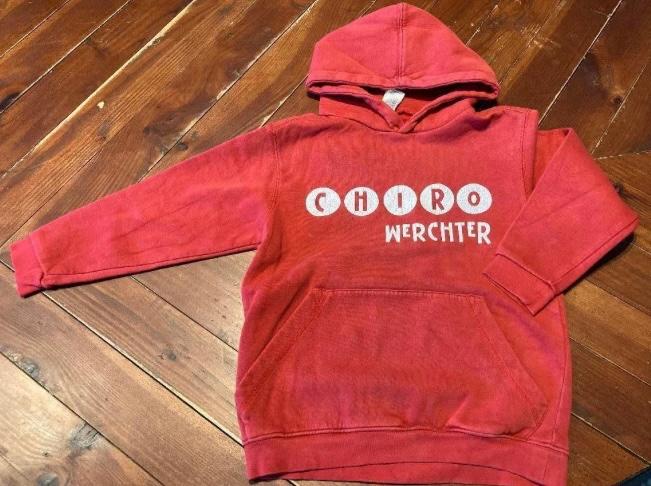 rui / pull Chiro Werchter maat 122/128 - 7/8 jaar, Enlèvement, Utilisé, Garçon ou Fille, Pull ou Veste
