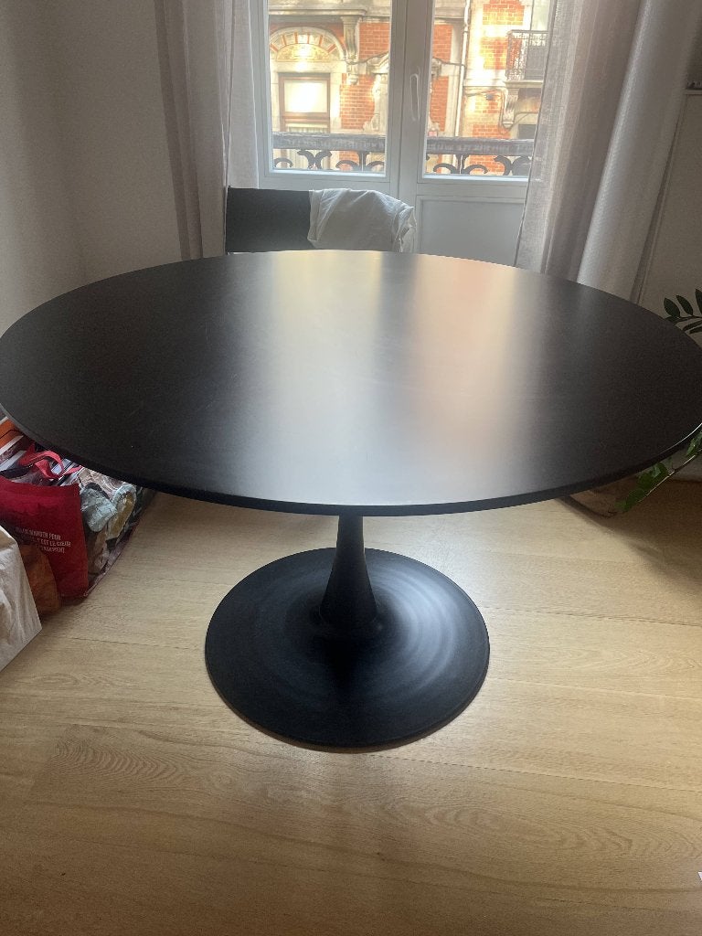Ronde designtafel, Huis en Inrichting, Ophalen, Kunststof, Gebruikt, Design