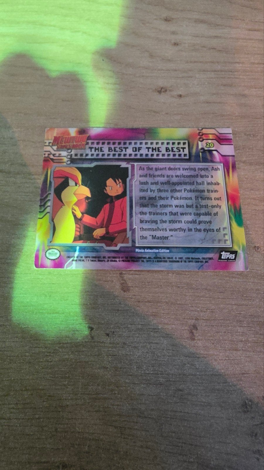 the best of the best #20 Pokémon topps, Ophalen