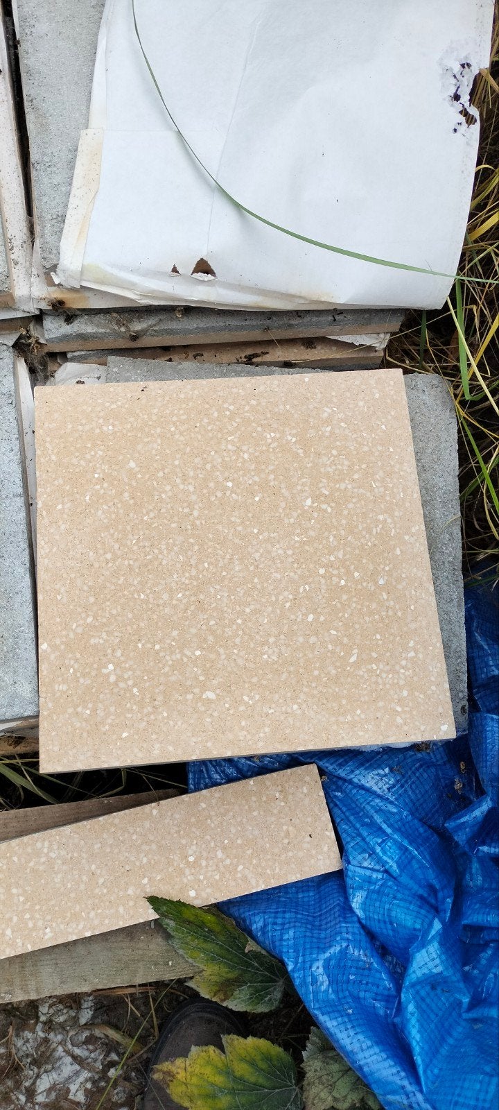carreaux de ciment terrazzo 4,14 m2, Enlèvement