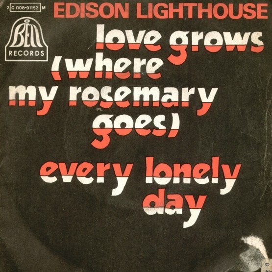 7" Edison Lighthouse – Love Grows (Where My Rosemary Goes), CD & DVD, Vinyles Singles, Enlèvement ou Envoi, 7 inch, Utilisé, Rock et Metal