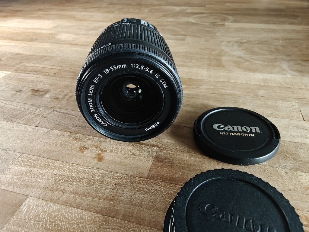 Canon ef-s 18-55 STM lens, Audio, Tv en Foto, Gebruikt, Canon, Handmatige focus, Canon EF