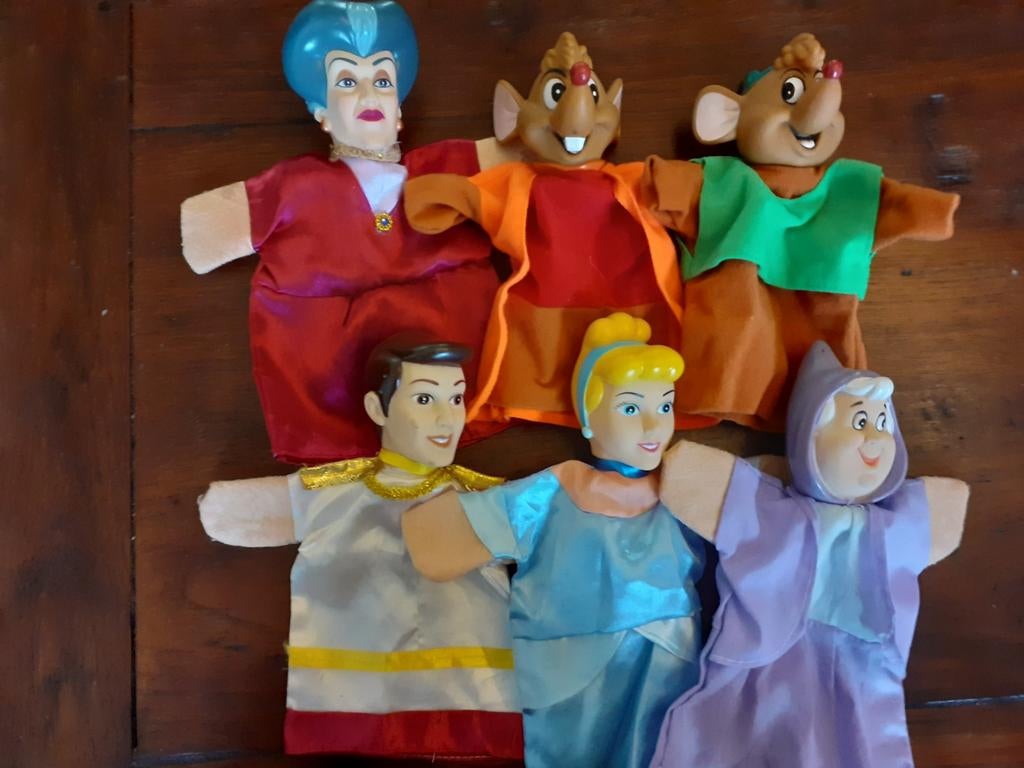 Assepoester handpoppen poppenkastpoppen, Collections, Poupées, Enlèvement ou Envoi