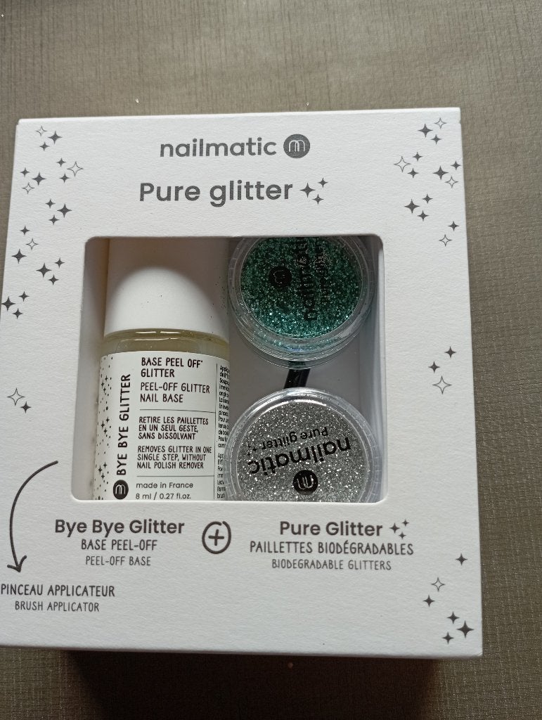 NAILMATIC pure glitter NIEUW, Ophalen of Verzenden, Nieuw, Groen, Make-up