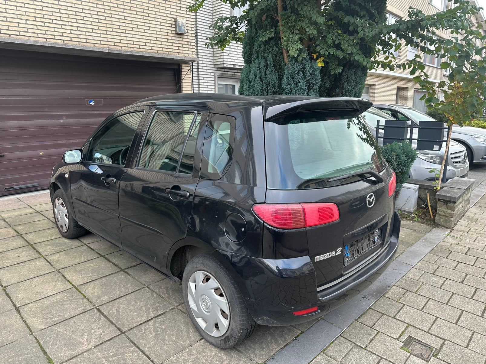 Mazda 2 Benzine 1.2i 132…dkm 2004 Euro4, Auto's, Zwart, 5 deurs, Particulier, Euro 4