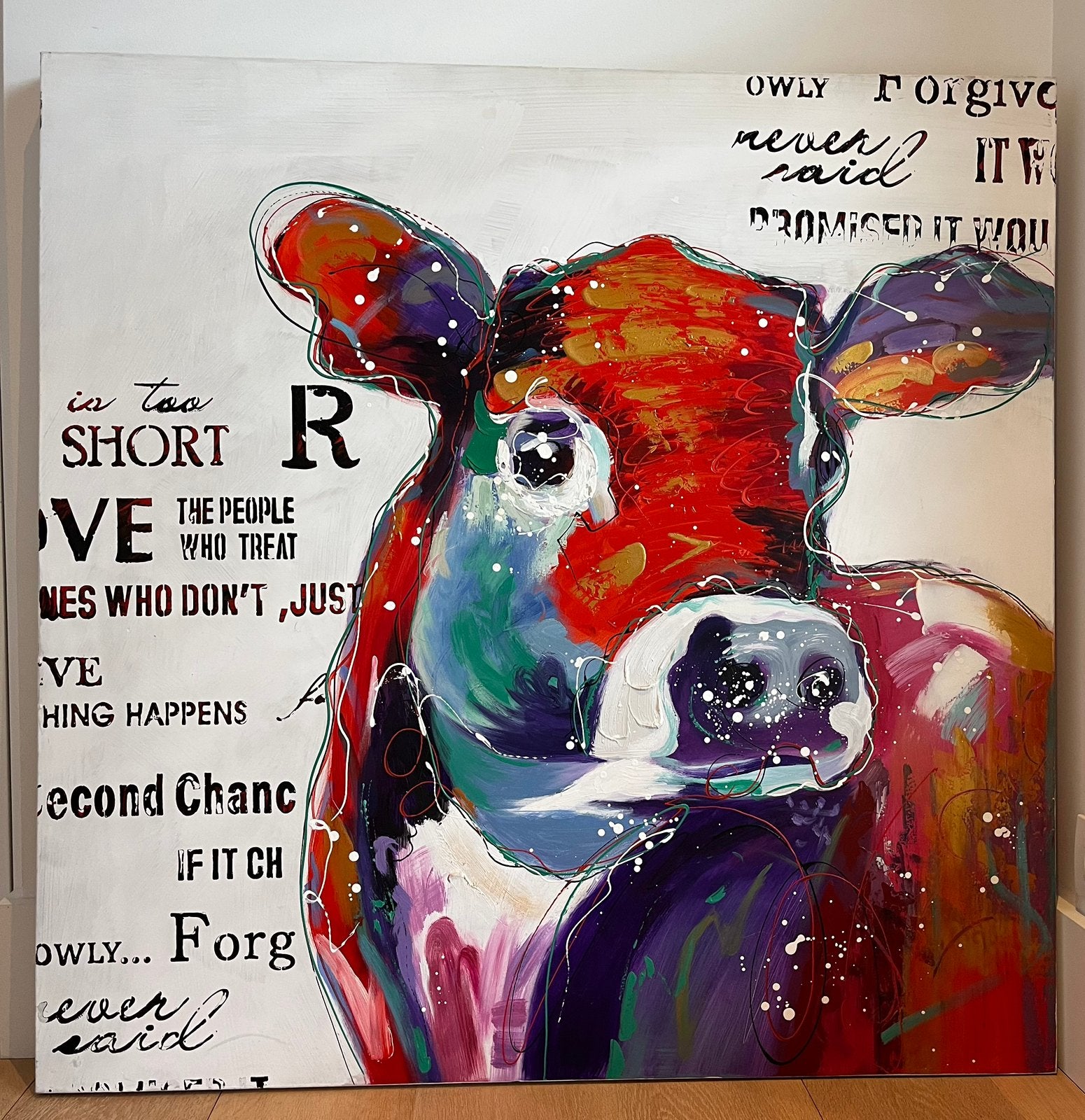 Schilderij, Ophalen, Met textuur, Dieren