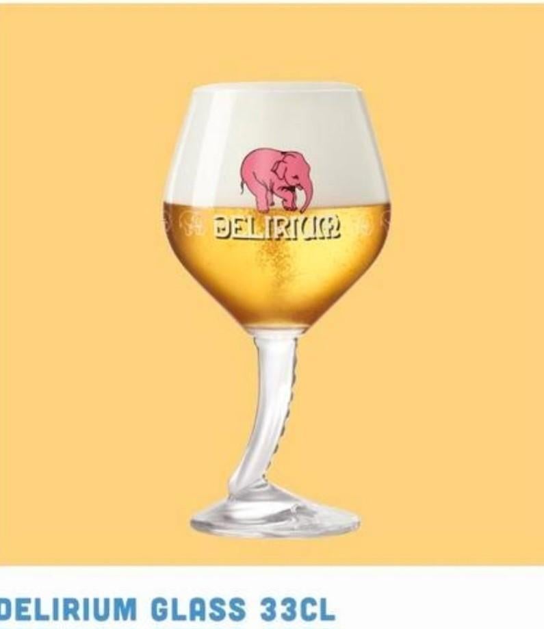 Delerium glazen 1 euro per glas 5 x beschikbaar NIEUW, Ophalen
