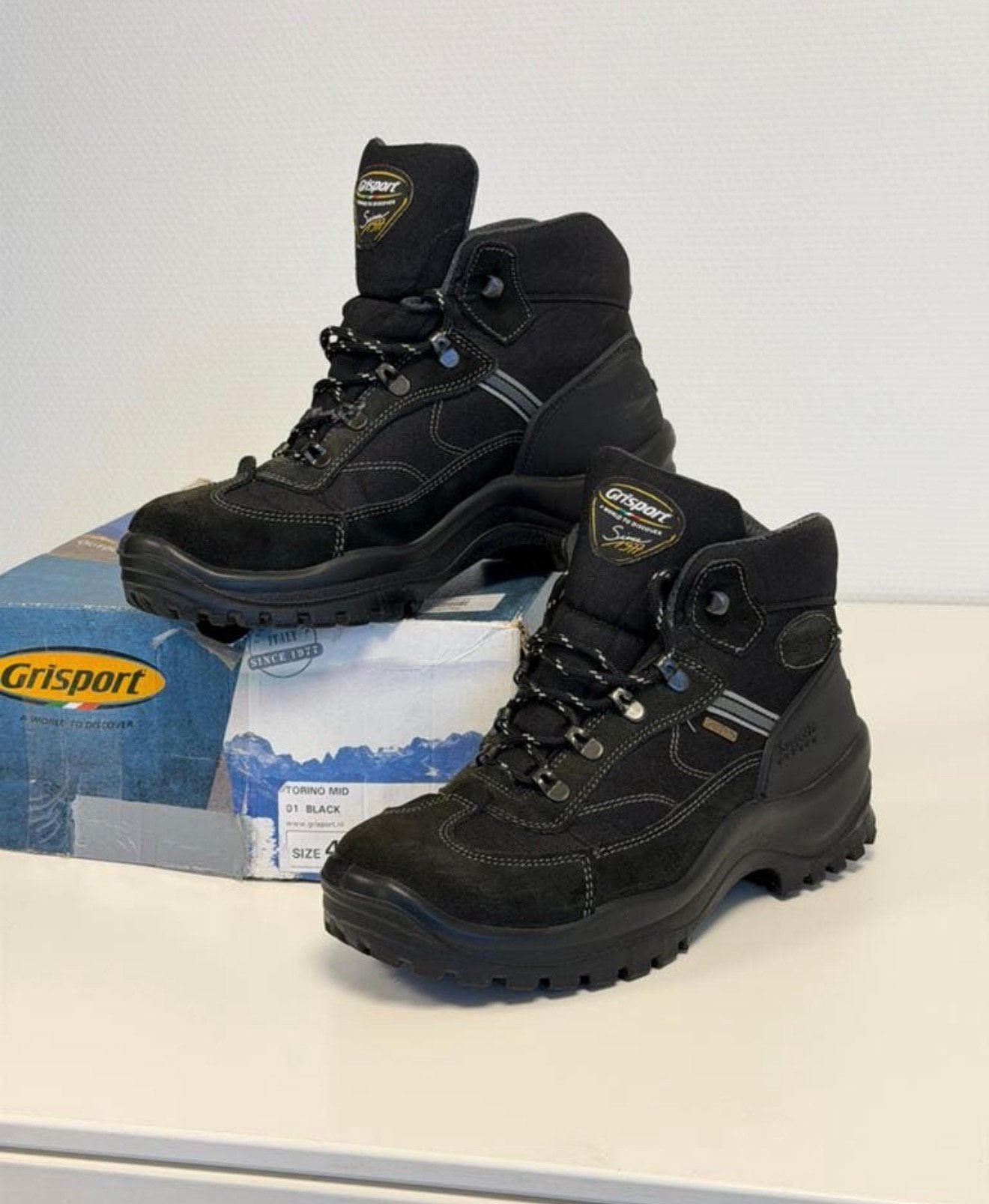 Grisport Torino Mid 01 Wandelschoenen Zwart Maat 42 Nieuw, Ophalen of Verzenden, Nieuw, Schoenen
