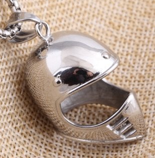 Pendentif pour casque de motocross acier inoxydable + chaîne, Bijoux, Sacs & Beauté, Pendentifs, Neuf, Autres matériaux, Argent