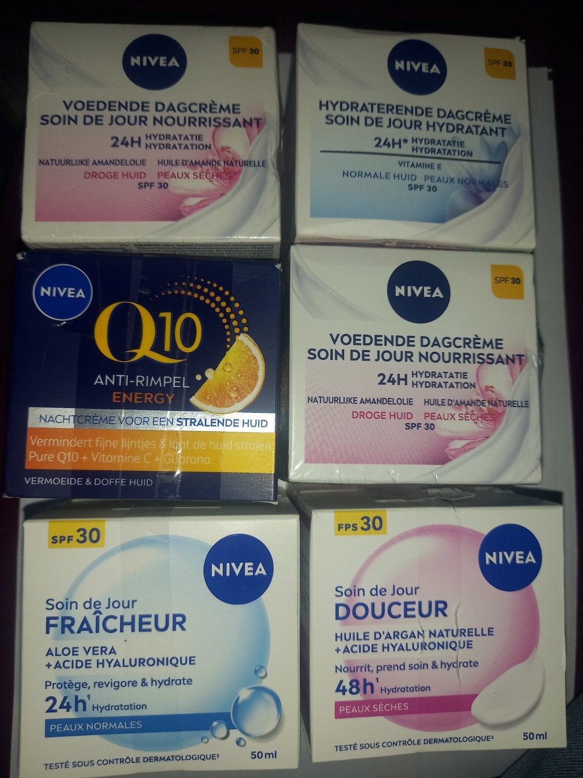 Soin de jour Nivea  3 euro par boit
